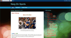 Desktop Screenshot of nargonsports.blogspot.com