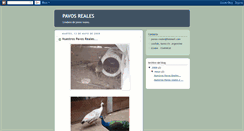 Desktop Screenshot of pavos-reales.blogspot.com