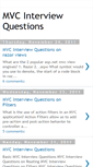Mobile Screenshot of mvcquestions.blogspot.com