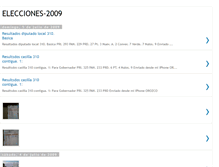 Tablet Screenshot of elecciones-2009.blogspot.com