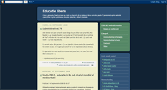 Desktop Screenshot of educatielibera.blogspot.com