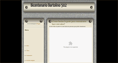 Desktop Screenshot of bicentenariobartolino502.blogspot.com