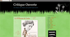 Desktop Screenshot of critique-ouverte.blogspot.com