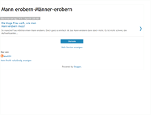 Tablet Screenshot of mann-erobern.blogspot.com