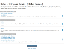 Tablet Screenshot of dofus-eniripsa-guide.blogspot.com