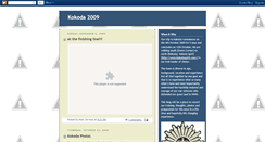 Desktop Screenshot of kokoda09.blogspot.com