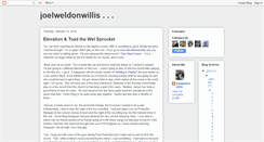 Desktop Screenshot of joelweldonwillis.blogspot.com