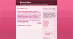 Desktop Screenshot of elizabethbanks.blogspot.com