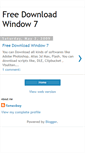 Mobile Screenshot of free-download-window-7.blogspot.com