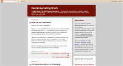 Desktop Screenshot of dentalmarketingbriefs.blogspot.com