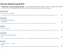 Tablet Screenshot of dentalmarketingbriefs.blogspot.com