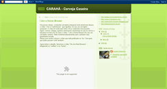 Desktop Screenshot of cervejacaraha.blogspot.com