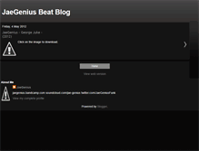 Tablet Screenshot of jaegeniusbeatblog.blogspot.com