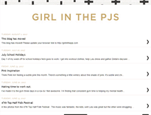 Tablet Screenshot of girlinthepjs.blogspot.com