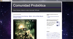 Desktop Screenshot of comunidadprobiotica.blogspot.com