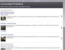 Tablet Screenshot of comunidadprobiotica.blogspot.com