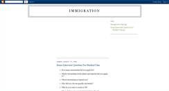 Desktop Screenshot of immigrationsuccess.blogspot.com