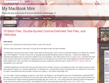 Tablet Screenshot of mymacbookmini.blogspot.com