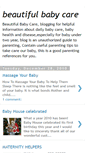 Mobile Screenshot of beautifulbabycare.blogspot.com