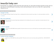 Tablet Screenshot of beautifulbabycare.blogspot.com