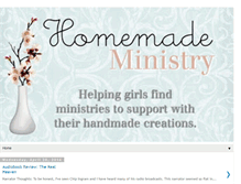 Tablet Screenshot of homemadeministry.blogspot.com