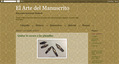 Desktop Screenshot of elartedelmanuscrito.blogspot.com