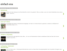 Tablet Screenshot of einfachena.blogspot.com