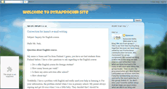 Desktop Screenshot of dynaprocom.blogspot.com