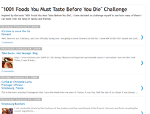 Tablet Screenshot of 1001foods.blogspot.com