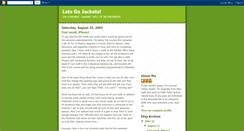 Desktop Screenshot of letsgojackets.blogspot.com