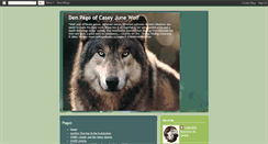 Desktop Screenshot of cjunewolfden.blogspot.com