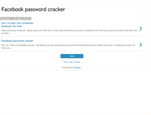 Tablet Screenshot of facebookpasswordcracker11.blogspot.com