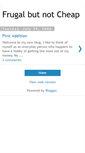 Mobile Screenshot of frugalnotcheap.blogspot.com