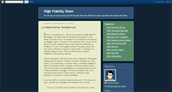Desktop Screenshot of highfidelityshow.blogspot.com