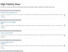 Tablet Screenshot of highfidelityshow.blogspot.com