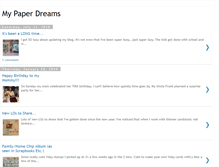 Tablet Screenshot of mypaperdreams.blogspot.com