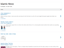 Tablet Screenshot of islamicnewz.blogspot.com
