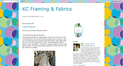 Desktop Screenshot of kcframingandfabrics.blogspot.com