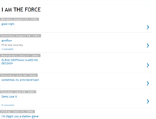 Tablet Screenshot of iamtheforce.blogspot.com