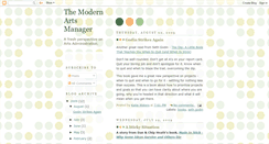 Desktop Screenshot of modernartsmanager.blogspot.com