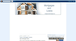 Desktop Screenshot of mortgage-loaninfo.blogspot.com