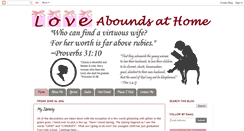 Desktop Screenshot of loveaboundsathome.blogspot.com