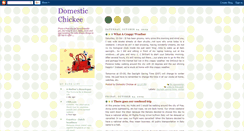 Desktop Screenshot of domesticchickee.blogspot.com