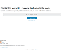 Tablet Screenshot of camisetasmutante.blogspot.com
