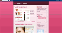 Desktop Screenshot of dicaseprodutos.blogspot.com