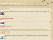 Tablet Screenshot of agoodhumanmovement.blogspot.com