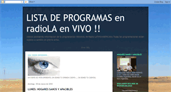 Desktop Screenshot of nuestraprogramacion-radiola.blogspot.com