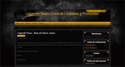 Desktop Screenshot of legendsteam2008-bannlist.blogspot.com