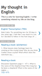 Mobile Screenshot of mythoughtinenglish.blogspot.com
