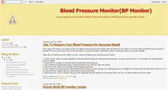 Desktop Screenshot of bp-monitor-review.blogspot.com